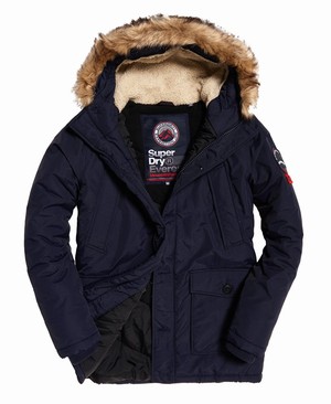 Superdry Everest Parka Férfi Kabát Sötétkék | OQFDR9706